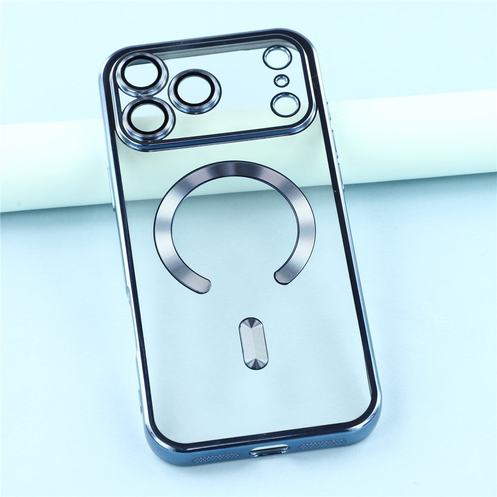 Magsafe with Lens Glass Case for Iphone 17 Pro Max 16Pro 17E 15 14 13 12 SE 2022