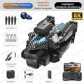 New C10 Drone GPS 8K HD Three Cameras Optical Flow Obstacle Avoidance Aerial Photography RC Foldable Quadcopter Toys Gifts