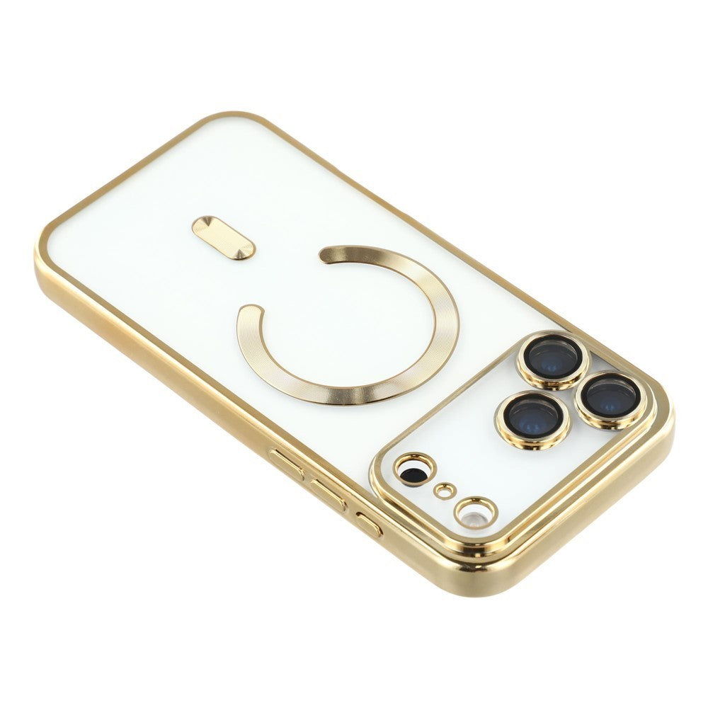 Magsafe with Lens Glass Case for Iphone 17 Pro Max 16Pro 17E 15 14 13 12 SE 2022