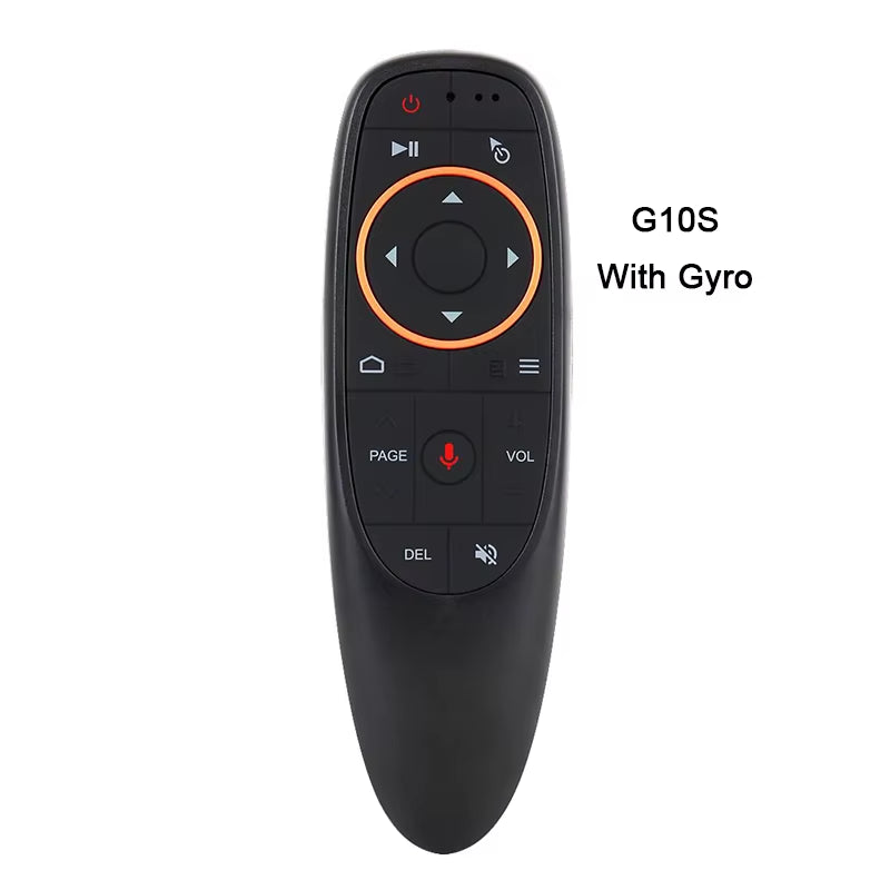 G10S Fly Air Mouse Wireless 2.4Ghz Mini Gyro Remote Control for Android Tv Box with Voice Control for Gyro Sensing Game
