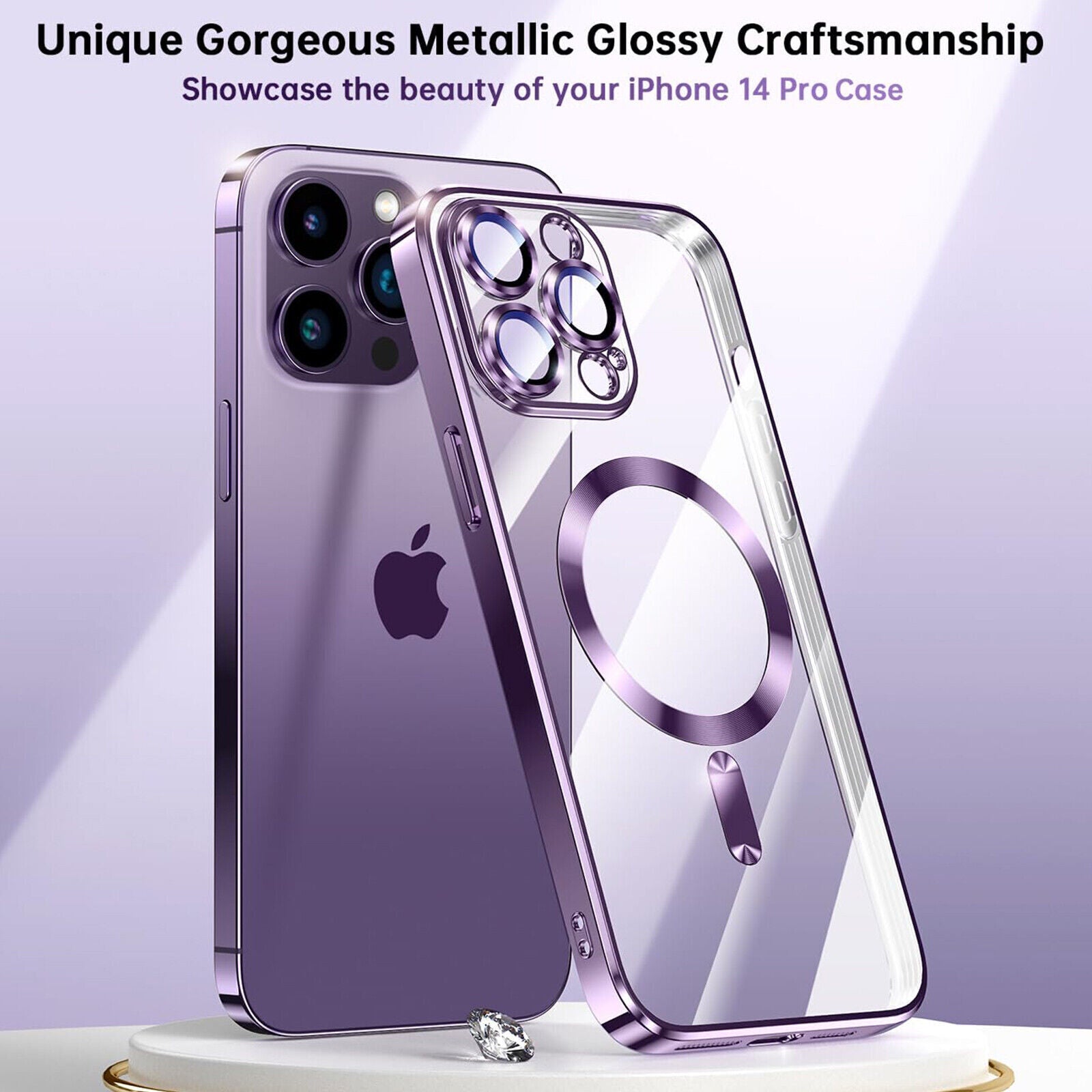 Magsafe with Lens Glass Case for Iphone 17 Pro Max 16Pro 17E 15 14 13 12 SE 2022