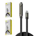 Sideways Phone Charger,Invisible Stand Charging Cable,Built in Phone Stand Charging Cord with Folding Phone Stand 2-In-1 Holder