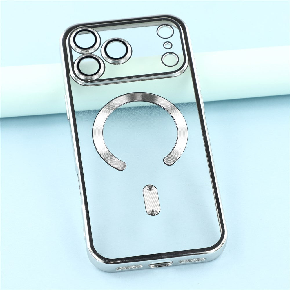 Magsafe with Lens Glass Case for Iphone 17 Pro Max 16Pro 17E 15 14 13 12 SE 2022
