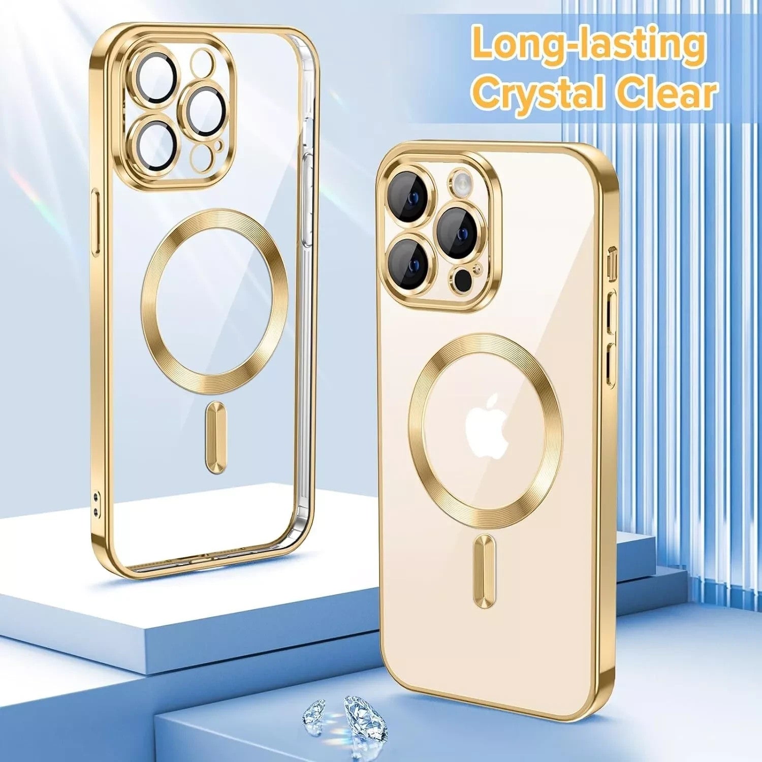 Magsafe with Lens Glass Case for Iphone 17 Pro Max 16Pro 17E 15 14 13 12 SE 2022
