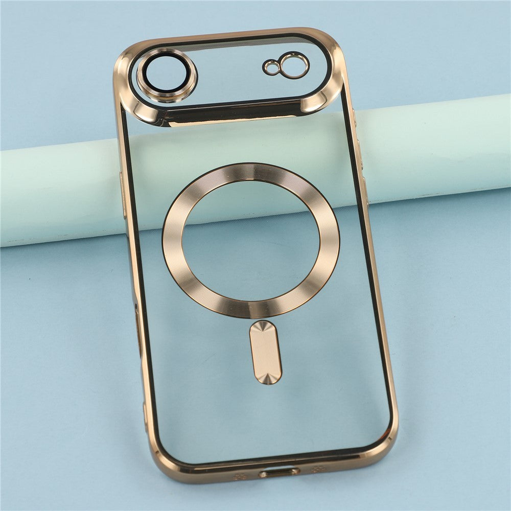 Magsafe with Lens Glass Case for Iphone 17 Pro Max 16Pro 17E 15 14 13 12 SE 2022