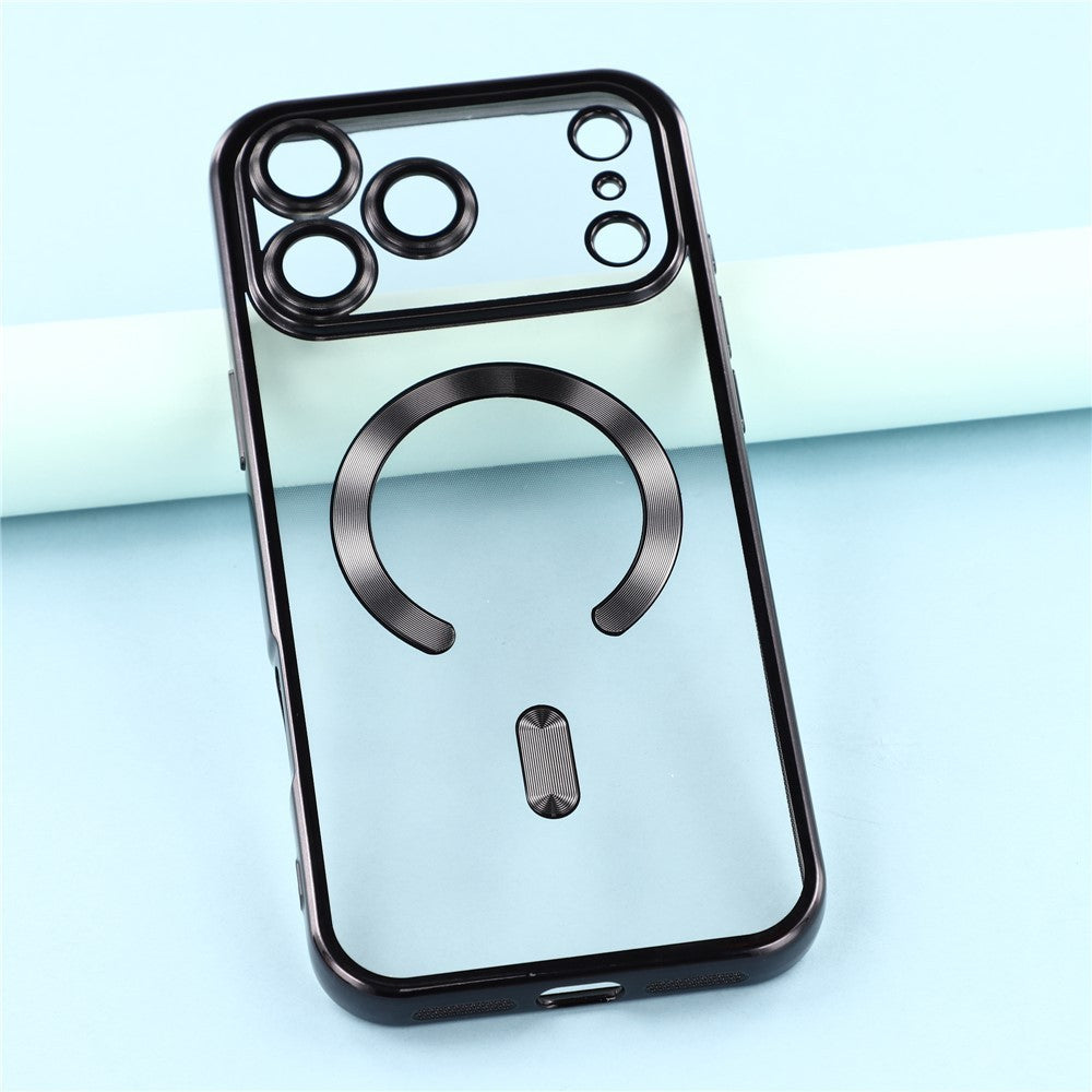 Magsafe with Lens Glass Case for Iphone 17 Pro Max 16Pro 17E 15 14 13 12 SE 2022